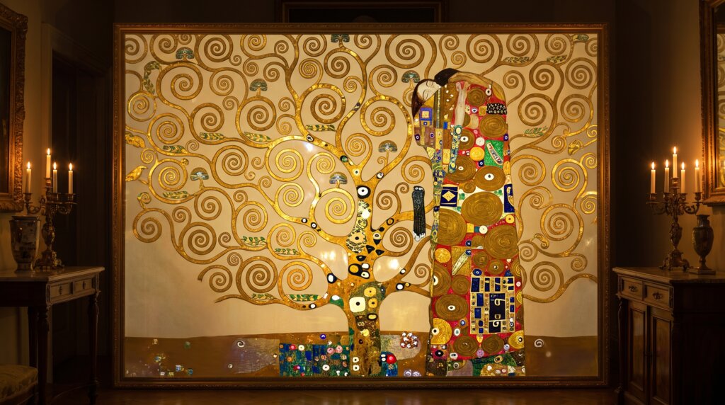 Gustav Klimt's paintings come alive (18 images)